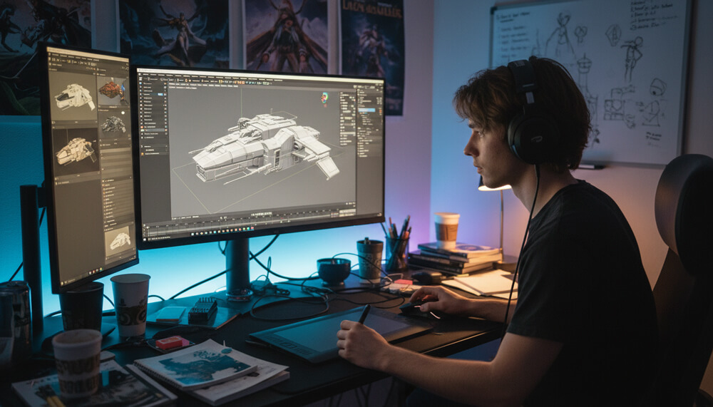 blender-3d-artist-at-work