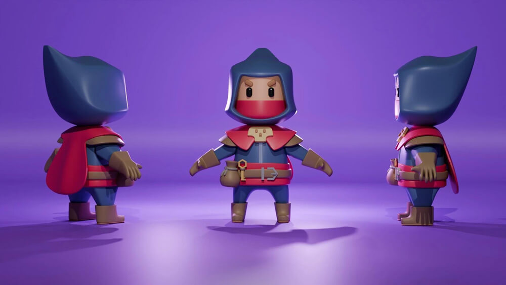 Lego Robin Hood lavet i Blender