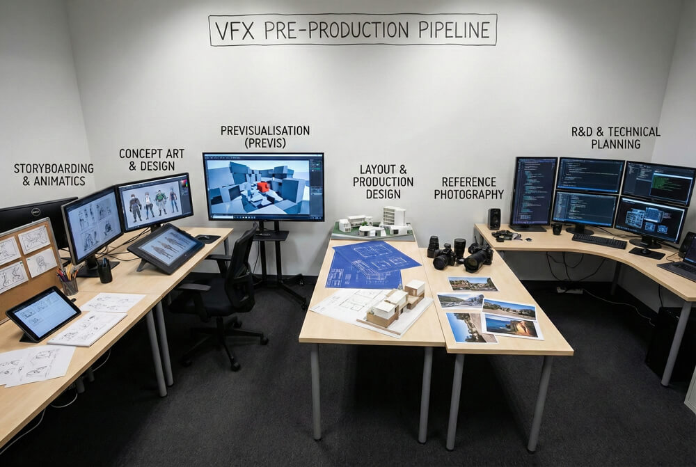 Pre-production VFX pipeline
