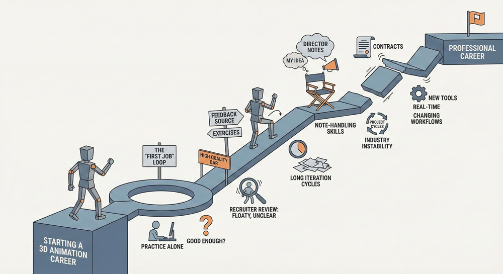 steps to starting a 3D career