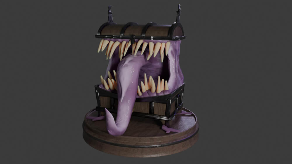 Skatteuhyre lavet i Blender